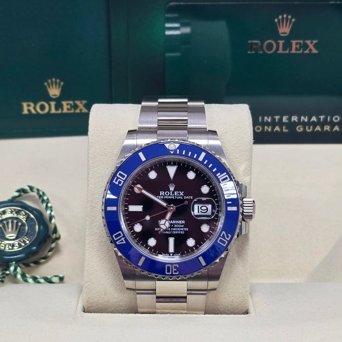 Rolex Submariner 41mm White Gold Black Dial Blue Bezel "Cookie Monster" New 2025 - 126619LB