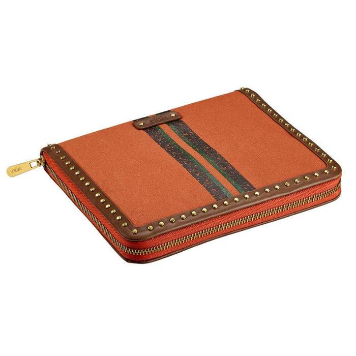 Wolf Ida Travel Zip Orange Jewelry Portfolio 190046