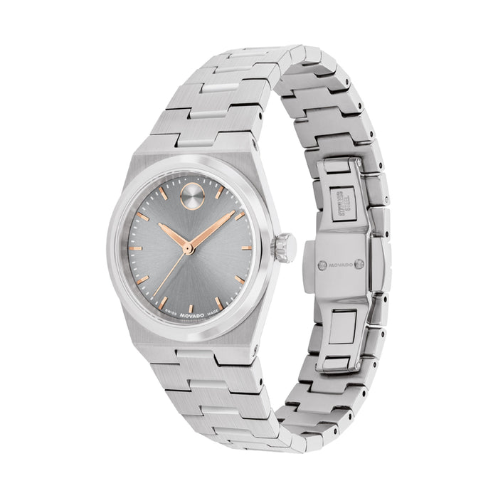 Movado BOLD Quest Mini Mid Grey Dial Women's Watch 3601290
