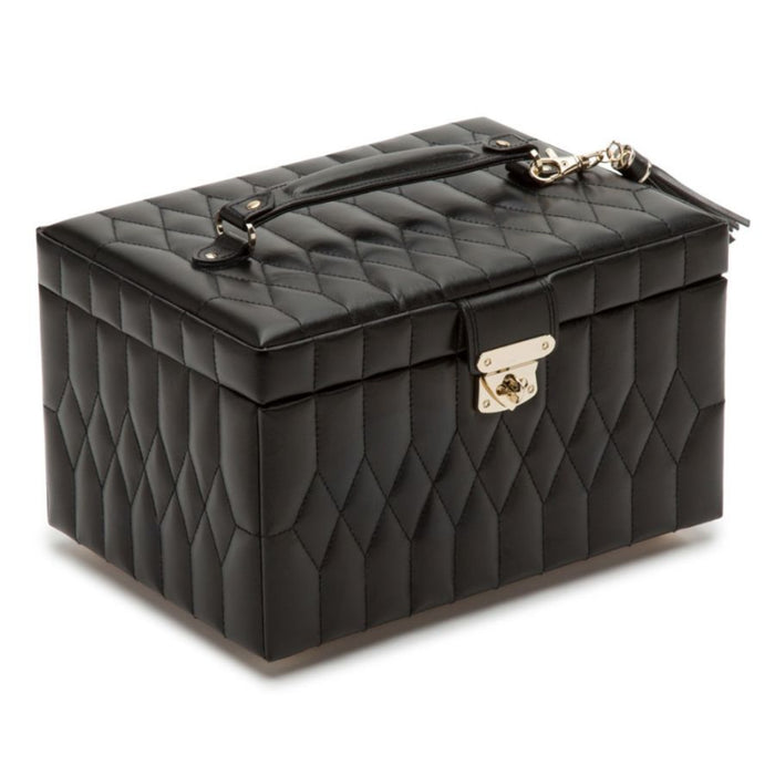 Wolf Caroline Black Medium Jewelry Case 329771