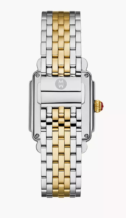 Michele Limited Edition Deco Madison Mid Two-Tone 18K Gold-Plated Diamond Watch MWW06G000047