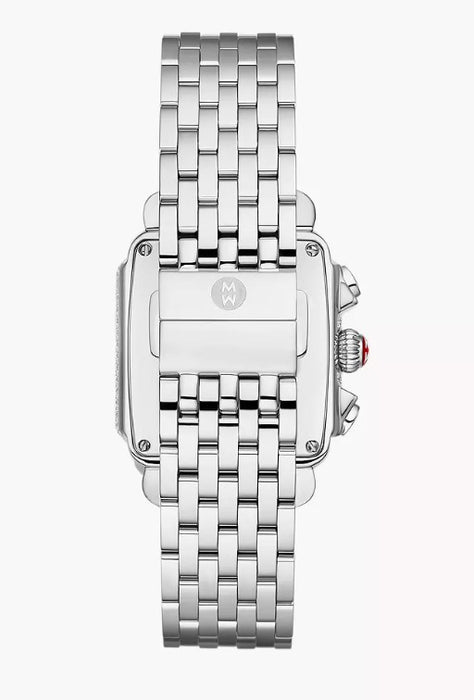 Michele Limited Edition Deco Diamond Pavé Jubilee Stainless Watch MWW06A000810