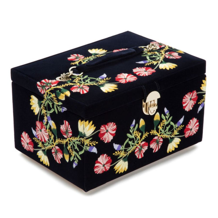 Wolf Zoe Indigo Medium Jewelry Box 393116