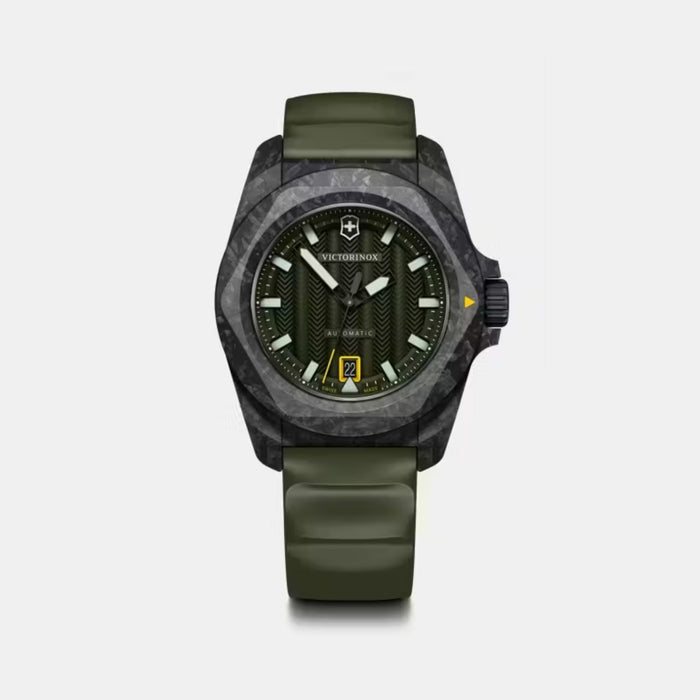 Victorinox I.N.O.X. Automatic Matt Green Dial With Titanium Caseback Men's Watch 242021.1