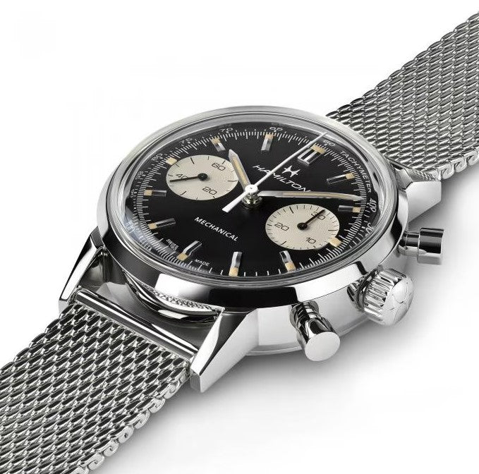 Hamilton American Classic Intra-Matic Auto Chronograph Black Dial Unisex Watch  H38429130