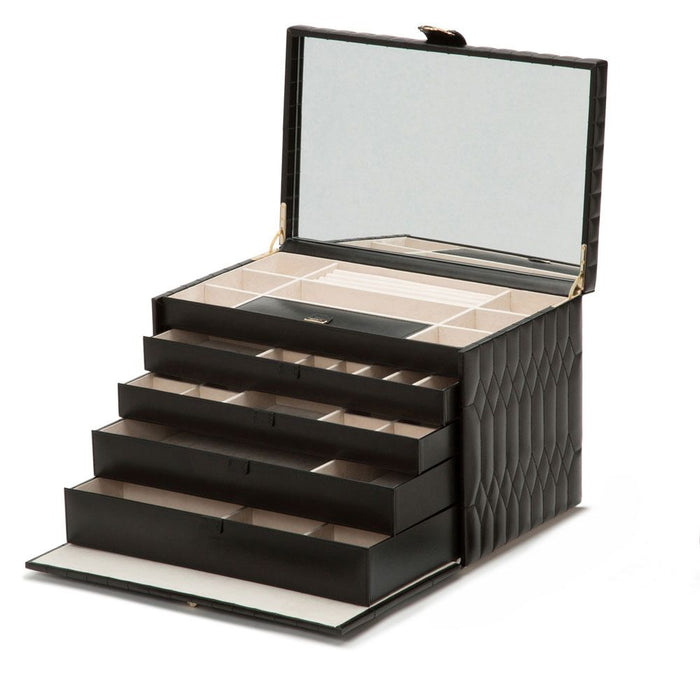 Wolf Caroline Extra Large Jewelry Case Black 329571_3