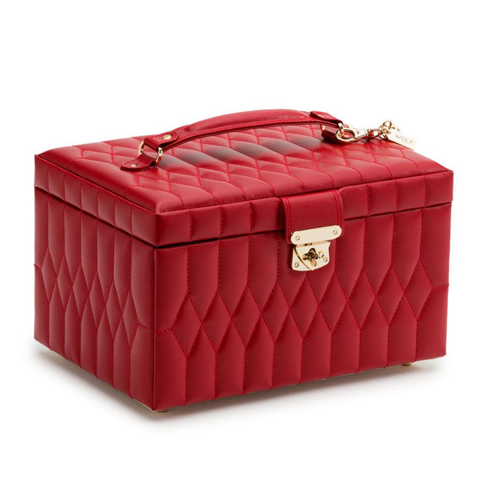 Wolf Caroline Medium Jewelry Case Red 329772_2