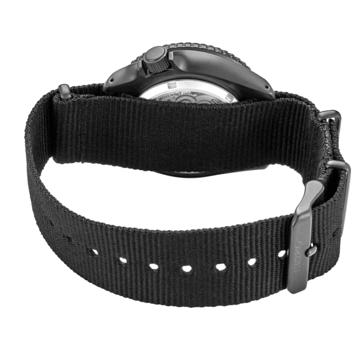 Seiko 5 Sports Automatic Stainless Steel Black Nylon Strap Men's Watch SRPD79