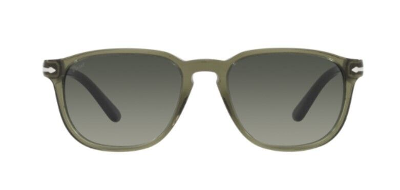 Persol 0PO3019S 114271 Olive Green Transparent/Grey Gradient Men's Sunglasses