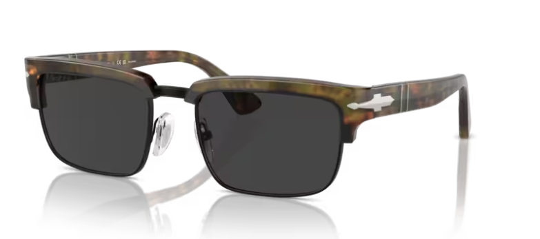Persol 0PO3354S 108/48 Dark Havana/Black Polarized Rectangle Men's Sunglasses
