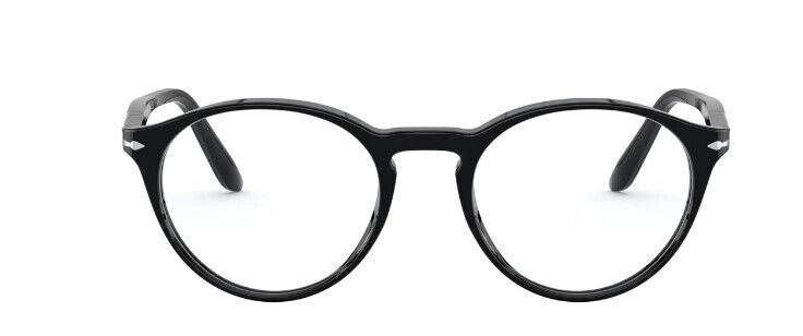 Persol 0PO3092VA 9014 Black Round 50mm Men's Eyeglasses