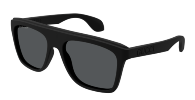 Gucci GG1570S 006 Black/Grey Polarized Square Men's Sunglasses