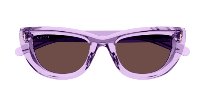 Gucci GG1521S 004 Violet/Brown Cat Eye Women's Sunglasses