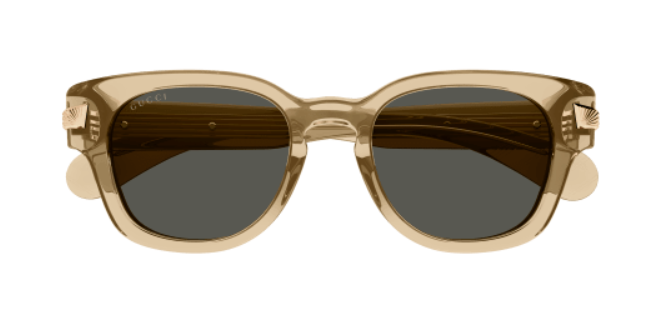 Gucci GG1518S 004 Brown/Grey Soft Square Men's Sunglasses