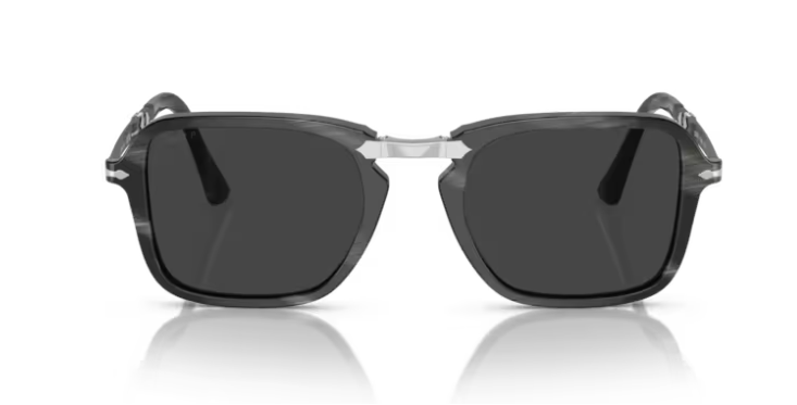 Persol 0PO3330S 119948 Black horn/Polar black Polarized 51mm Men's Sunglasses