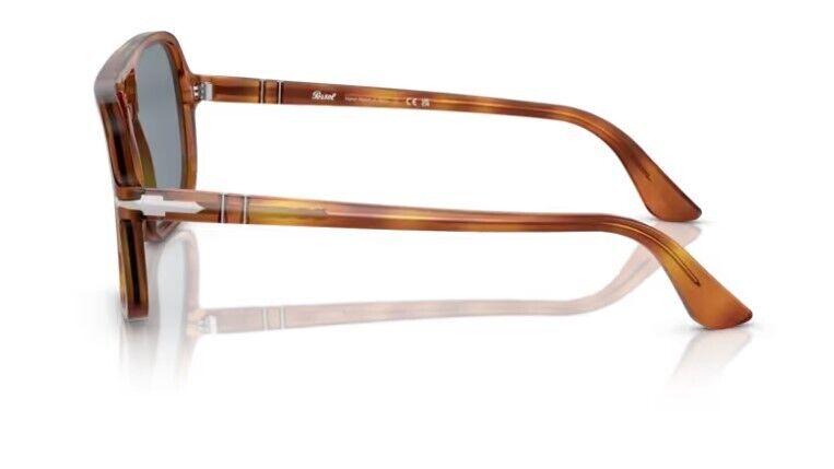 Persol 0PO3328S 96/56 Terra di siena/Light blue 58mm Men's Sunglasses