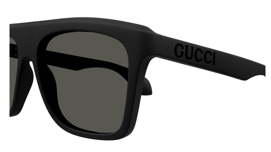 Gucci GG1570S 001 Black/Grey Polarized Square Men's Sunglasses