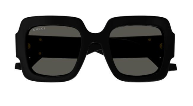 Gucci GG1547S 001 Black/Grey Oversized Square Women's Sunglasses
