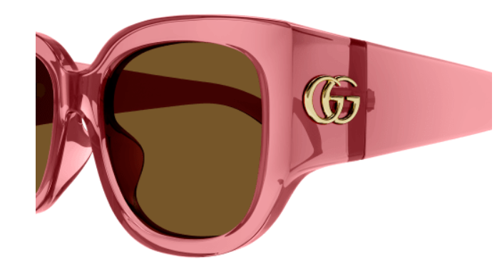 Gucci GG1599SA 003 Red/Brown Cat Eye Women's Sunglasses