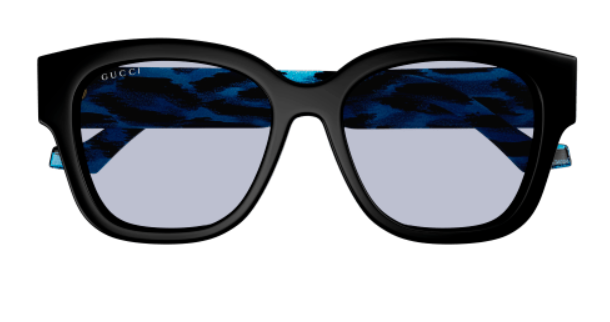 Gucci GG1550SK 003 Black/Violet Striped Cat Eye Women's Sunglasses