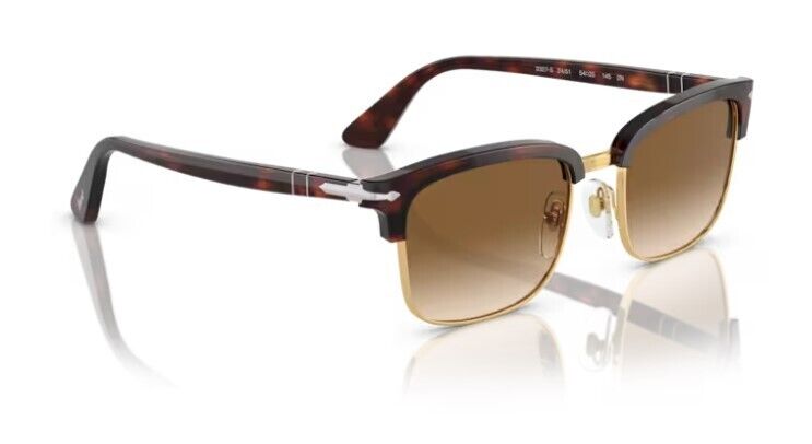 Persol 0PO3327S 24/51 Havana/Brown Rectangular 54mm Men's Sunglasses
