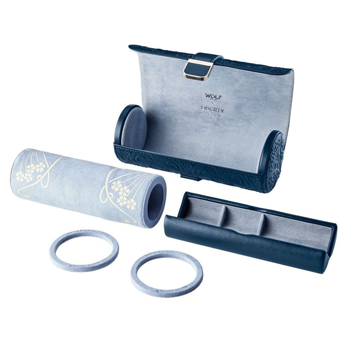 Wolf WOLF X LIBERTY All Over Ianthe Triple Watch Roll - Navy Navy 381517_5
