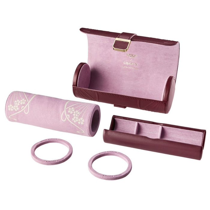 Wolf WOLF X LIBERTY Ianthe Triple Watch Roll - Burgundy Burgundy 381527_5