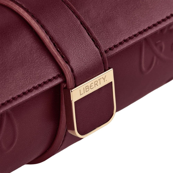 Wolf WOLF X LIBERTY Ianthe Triple Watch Roll - Burgundy Burgundy 381527_7
