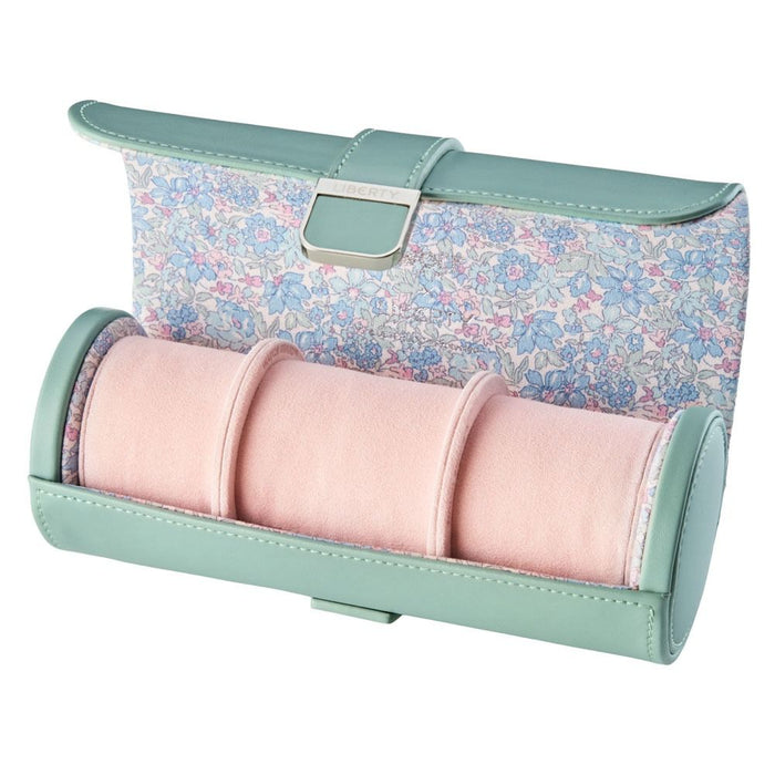 Wolf WOLF X LIBERTY Julia Interior Print Triple Watch Roll - Sage Green Sage Green 381551_3