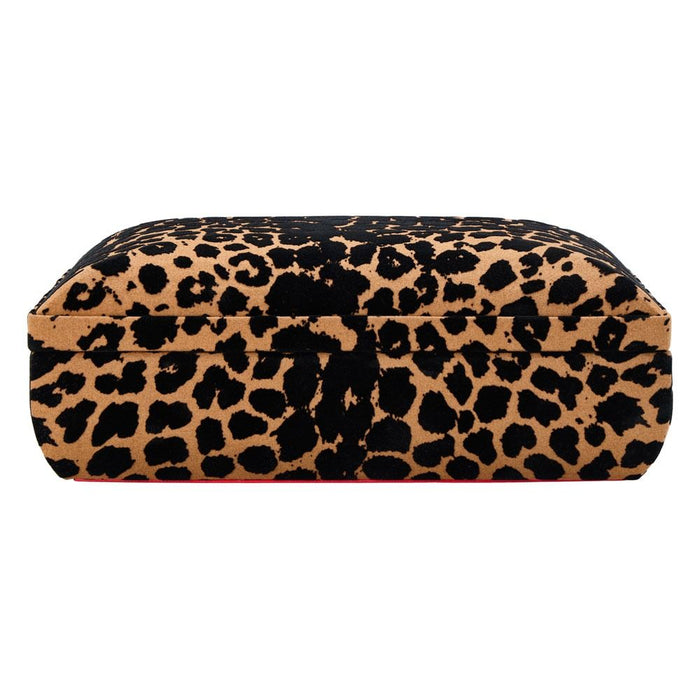 Wolf Savanna Leopard Print Medium Jewelry Box Tan/Black 395010_1