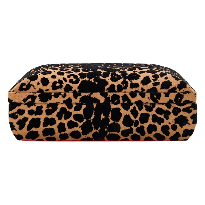 Wolf Tan/Black Savanna Leopard Print Medium Jewelry Box 395010_1