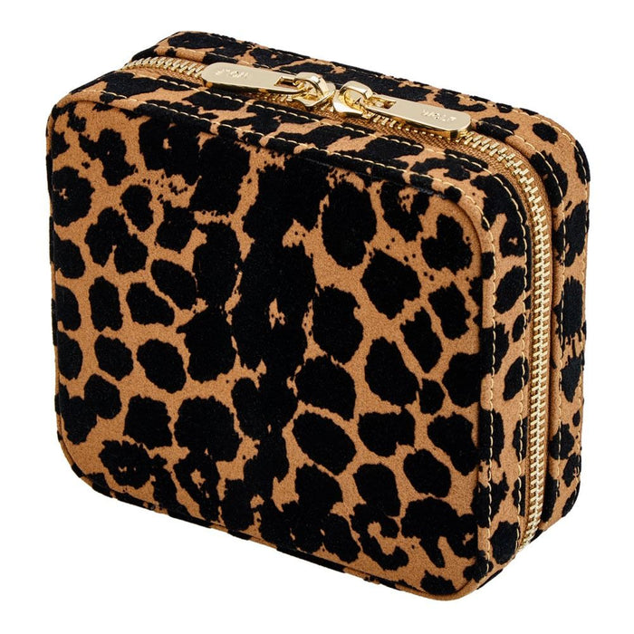 Wolf Savanna Leopard Print Jewelry Zip Case Tan/Black 395011_3