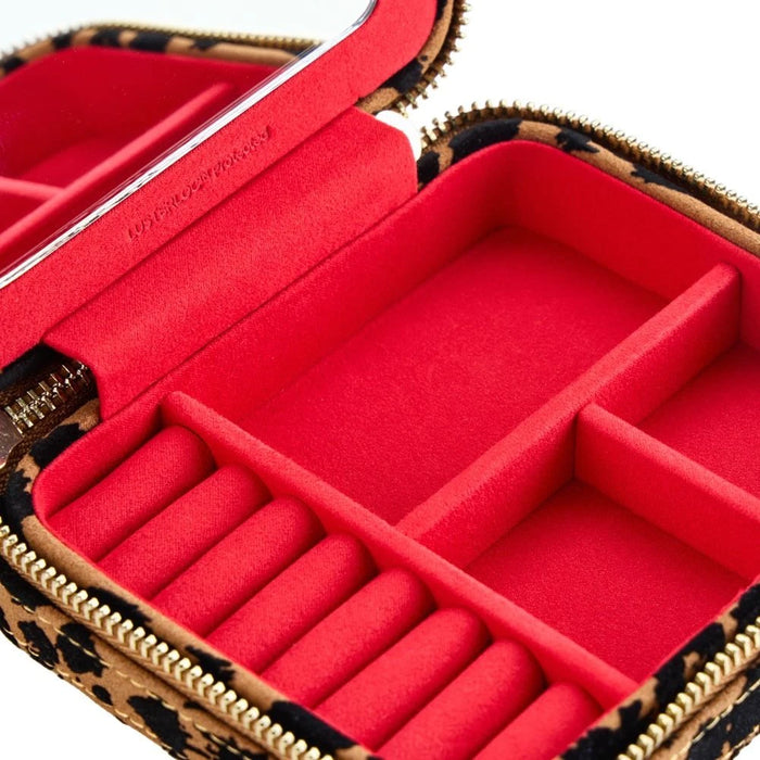 Wolf Tan/Black Savanna Leopard Print Jewelry Zip Case 395011_6