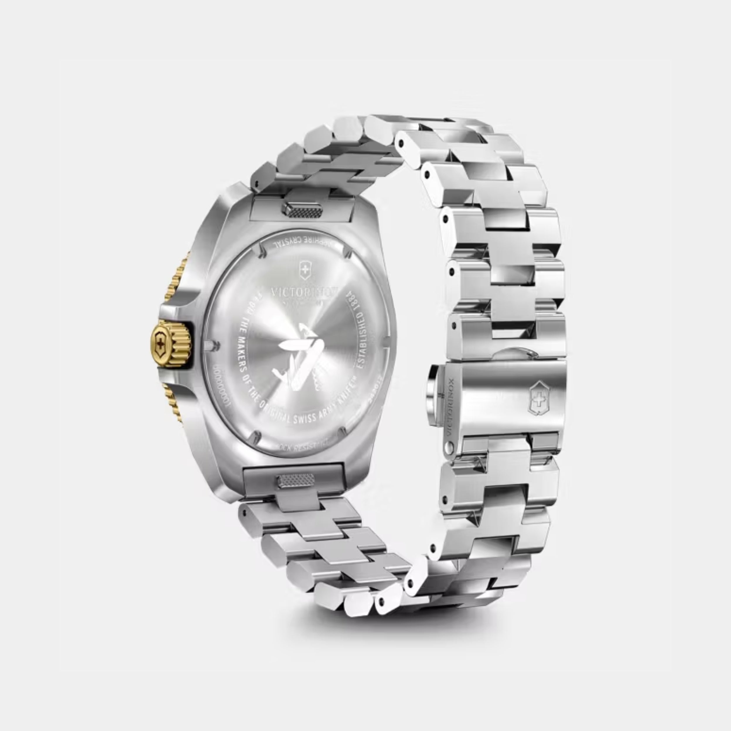 Victorinox Journey 1884 Grainy Green Dial With Gold Rotating Bezel  Men's Watch 242012