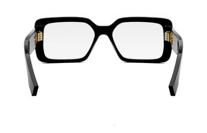 Fendi Baguette FE50072I 001 Shiny Black Rectangular  Women's Eyeglasses