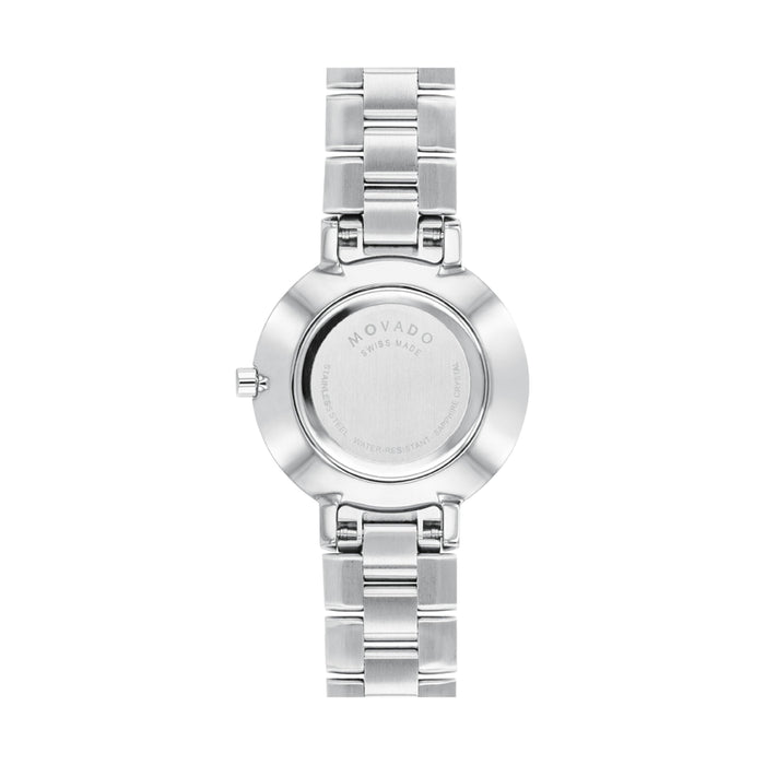 Movado Faceto Black Dial With Diamond Quartz Women's Watch 0607866