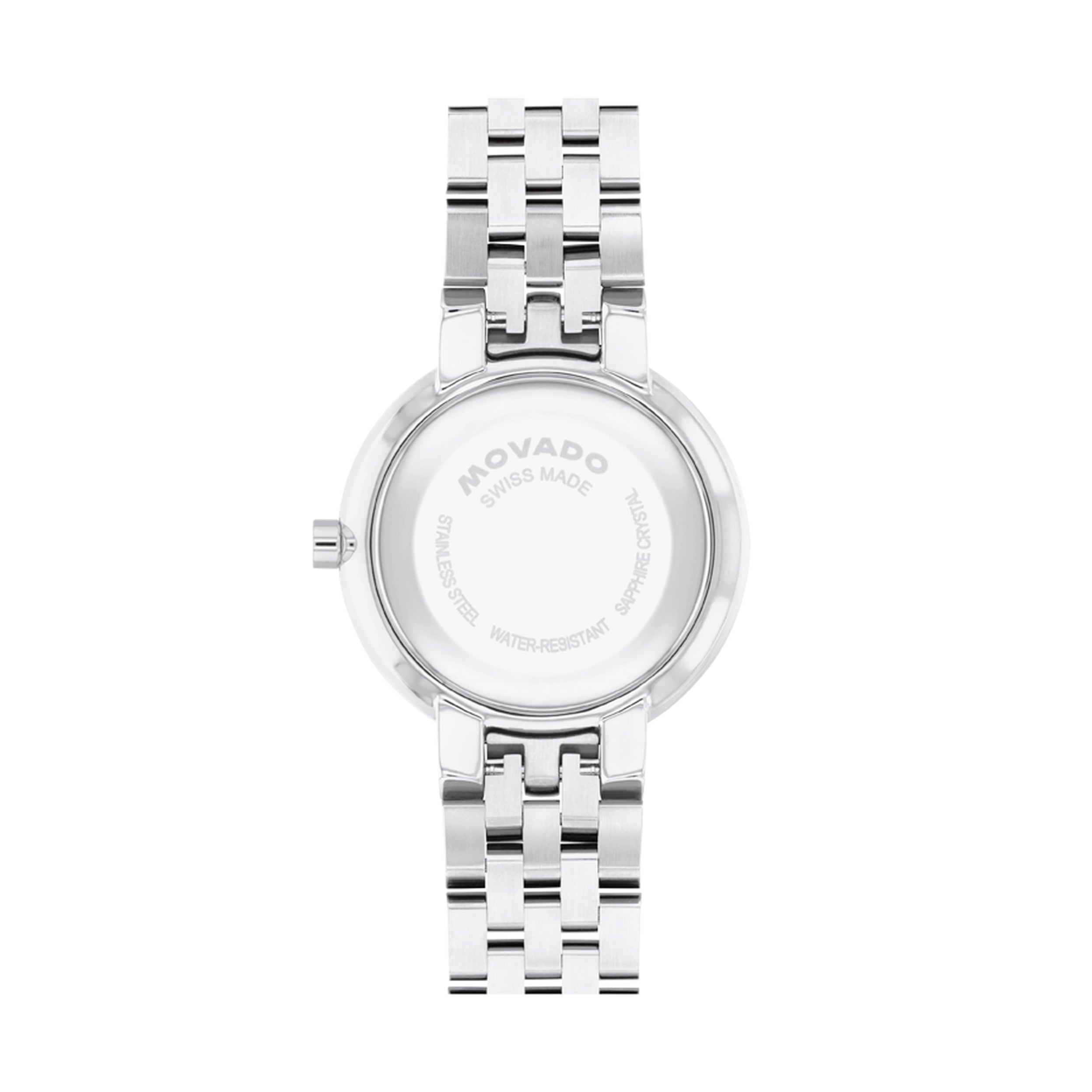 Movado Museum Classic Light Blue Quartz Stainless Steel Women's Watch 0608066