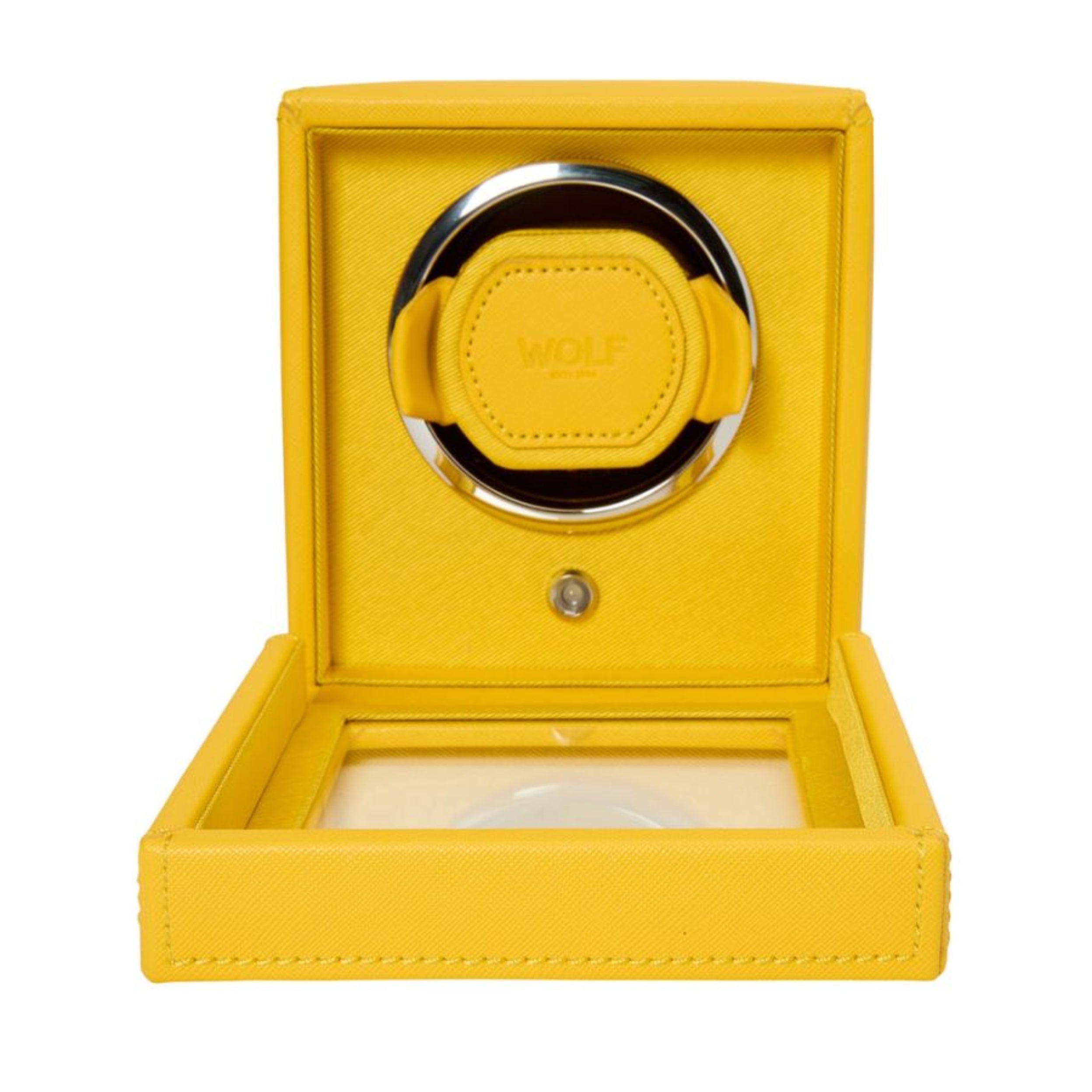 Wolf Cub Single Yellow Watch Winder with Cover 461192