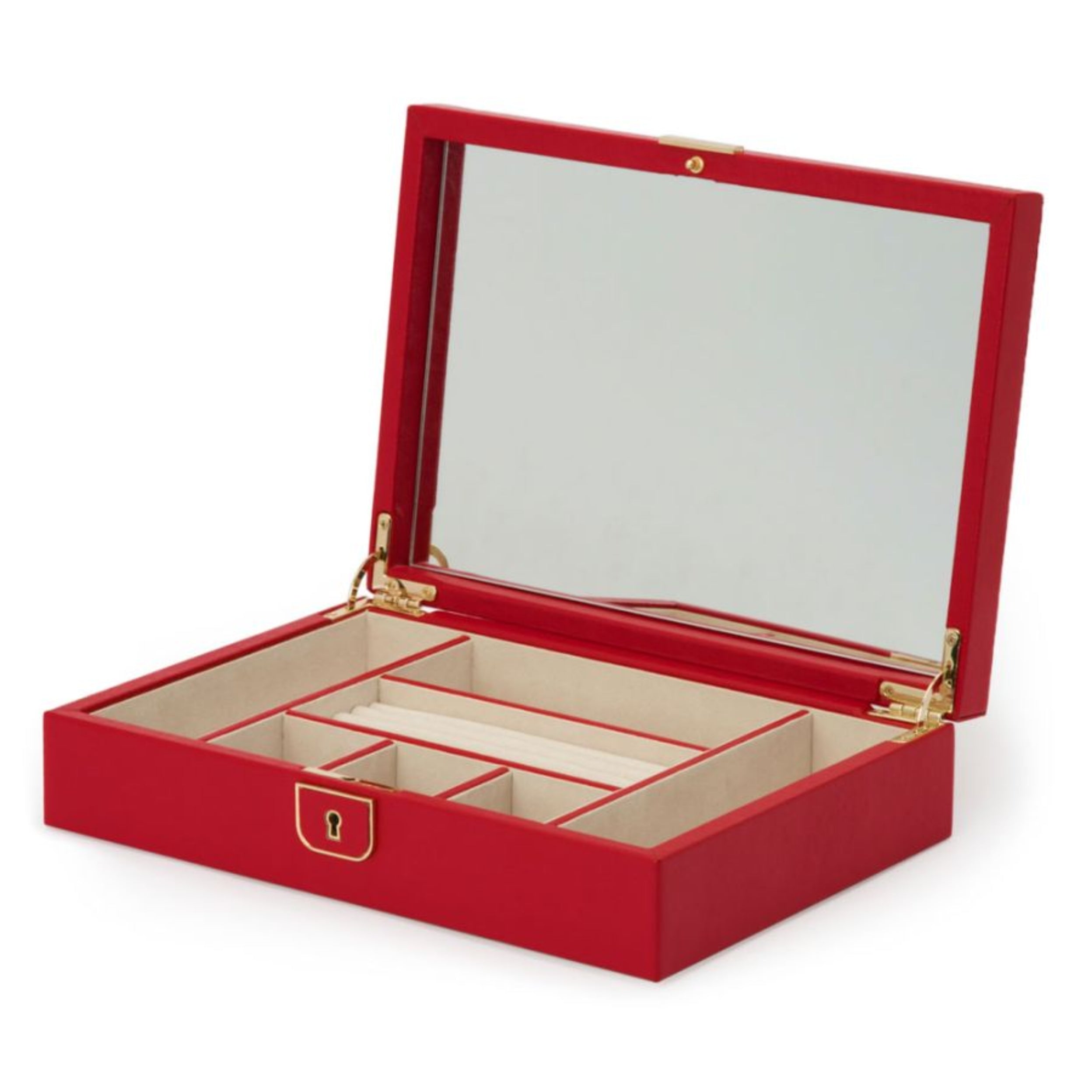 Wolf Palermo Red Medium Jewelry Box 213272