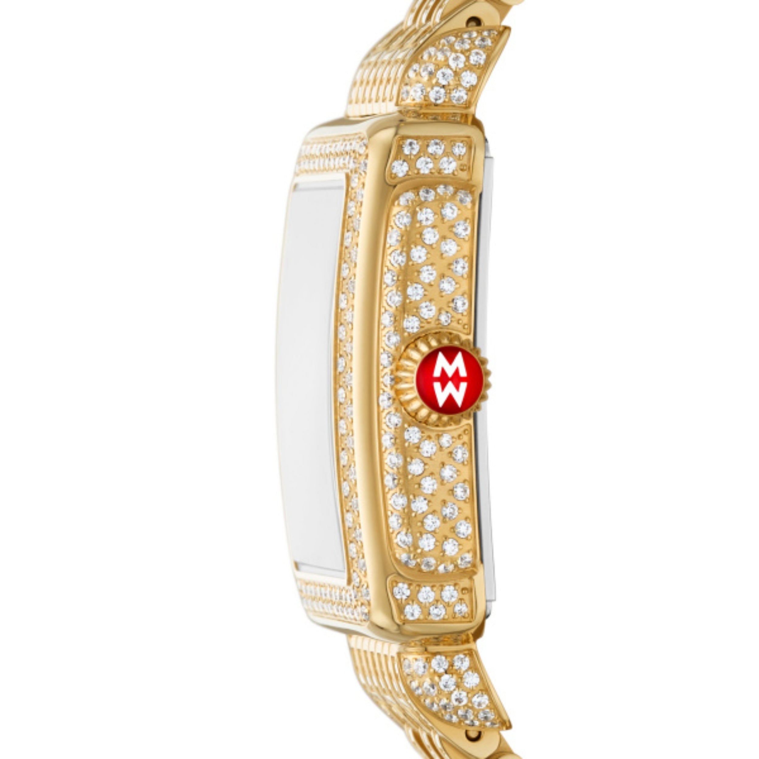 Michele Limited Edition Deco Mid Diamond Pavé Jubilee 18K Gold-Plated Women's Watch MWW06V000133