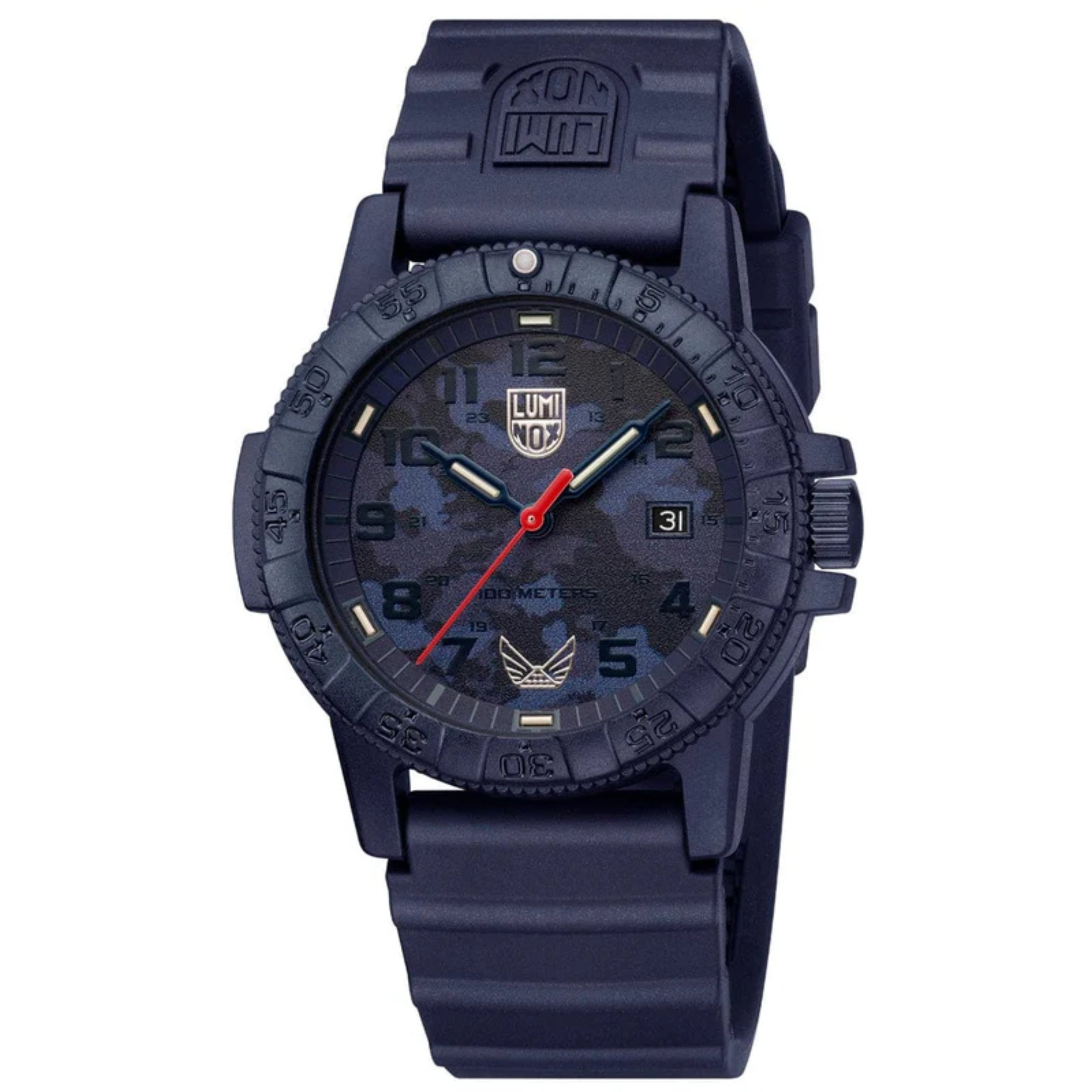 Luminox Volition America Leatherback Sea Turtle Giant 44mm Navy Out Tonal Camo Dial Men's Watch XS.0323.VOL