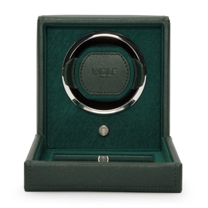 Wolf Cub Single Green Watch Winder with Cover 461141