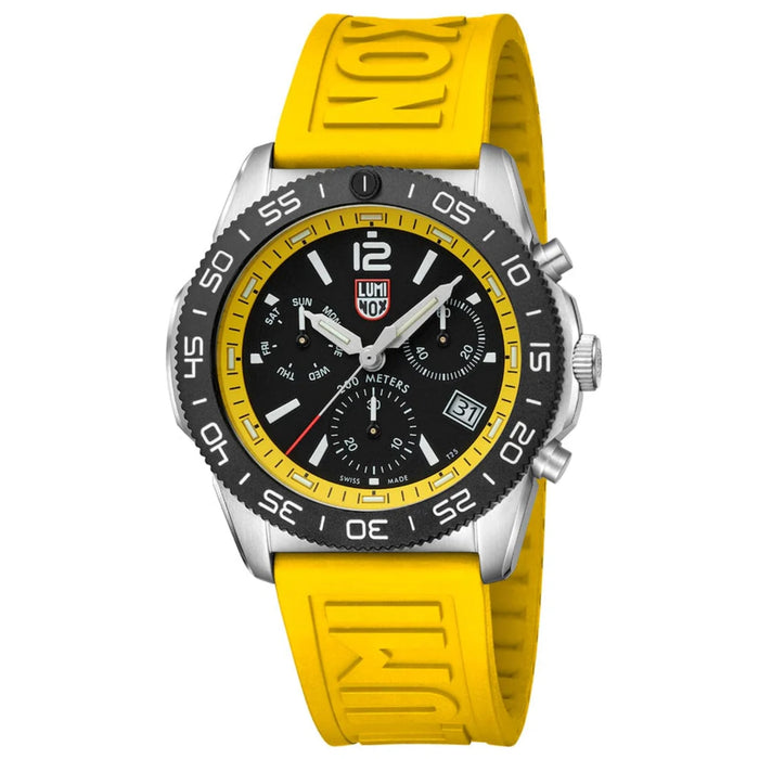 Luminox Pacific Diver Series 44mm Black Dial With Bright Yellow Ring Dive Men's Watch XS.3145.SET