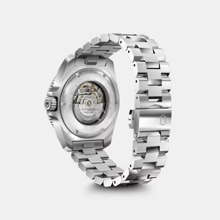 Victorinox Journey 1884 Automatic Matt Green Dial With Silver Bracelet Men's Watch 242015