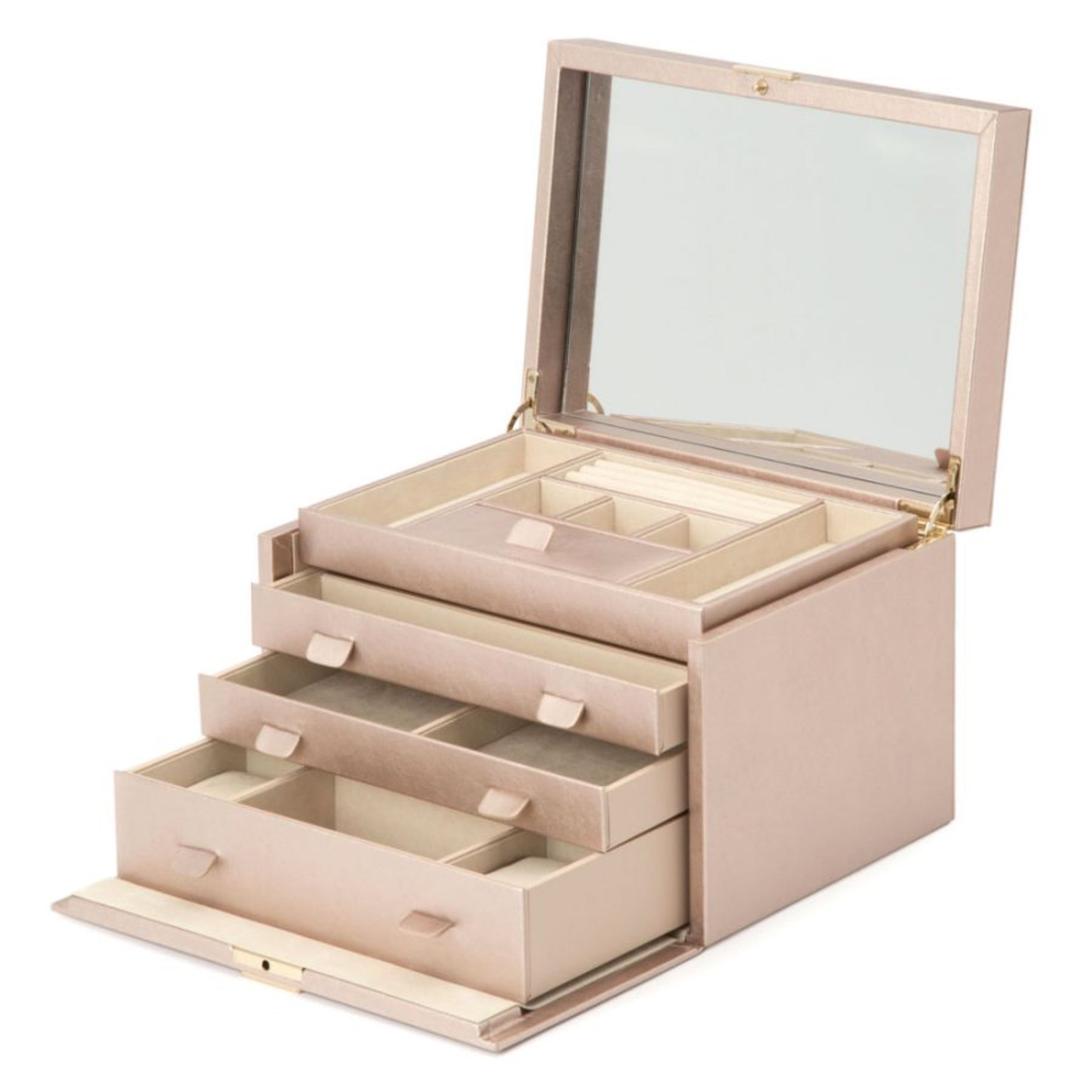 Wolf Palermo Rose Gold Large Jewelry Box 213016