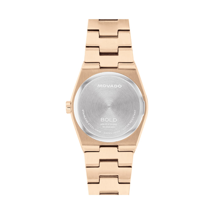 Movado BOLD Quest Mini Champagne Dial Rose Gold Women's Watch 3601293