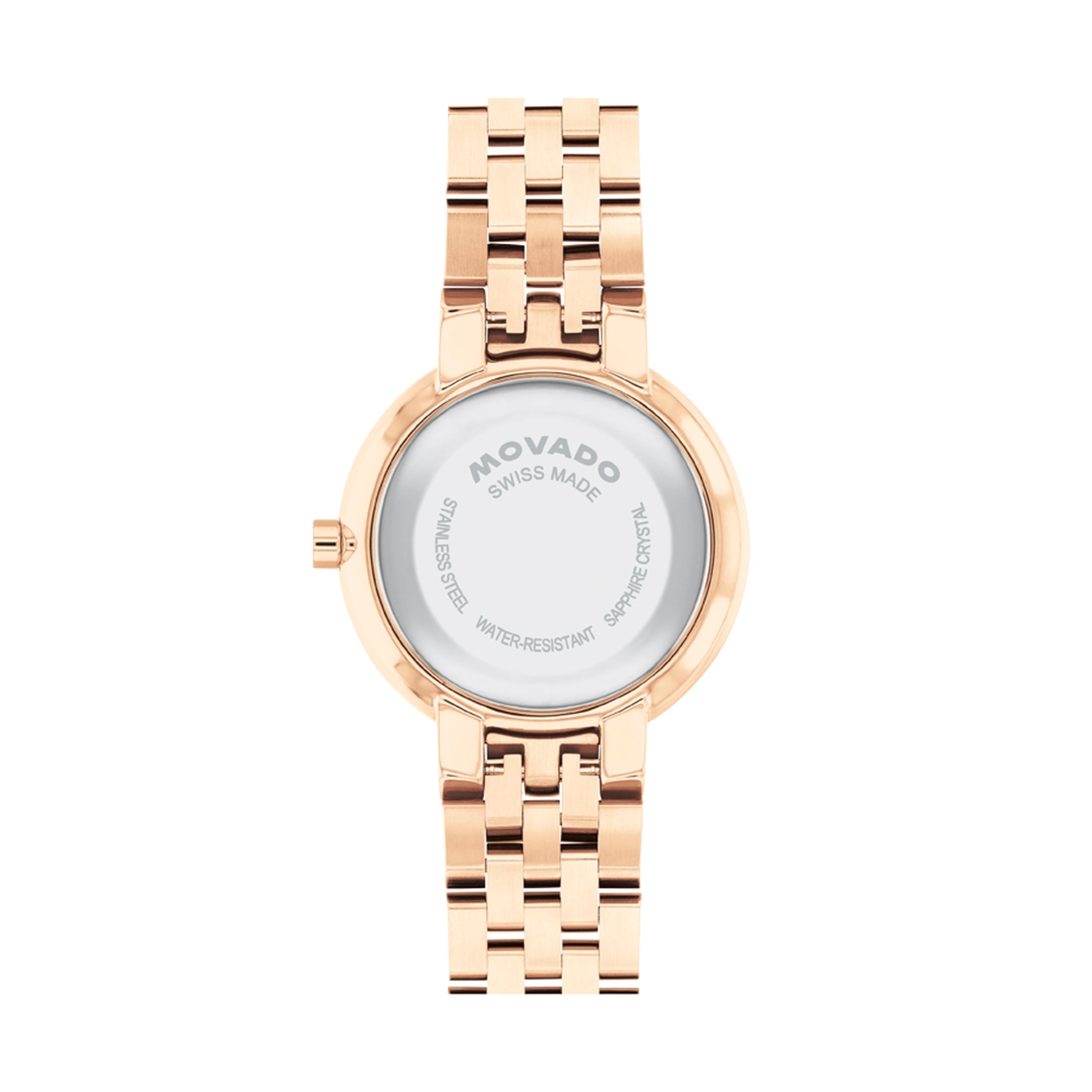 Movado Museum Classic Rose Gold Dial Quartz & Stainless Steel Women's Watch 0608014