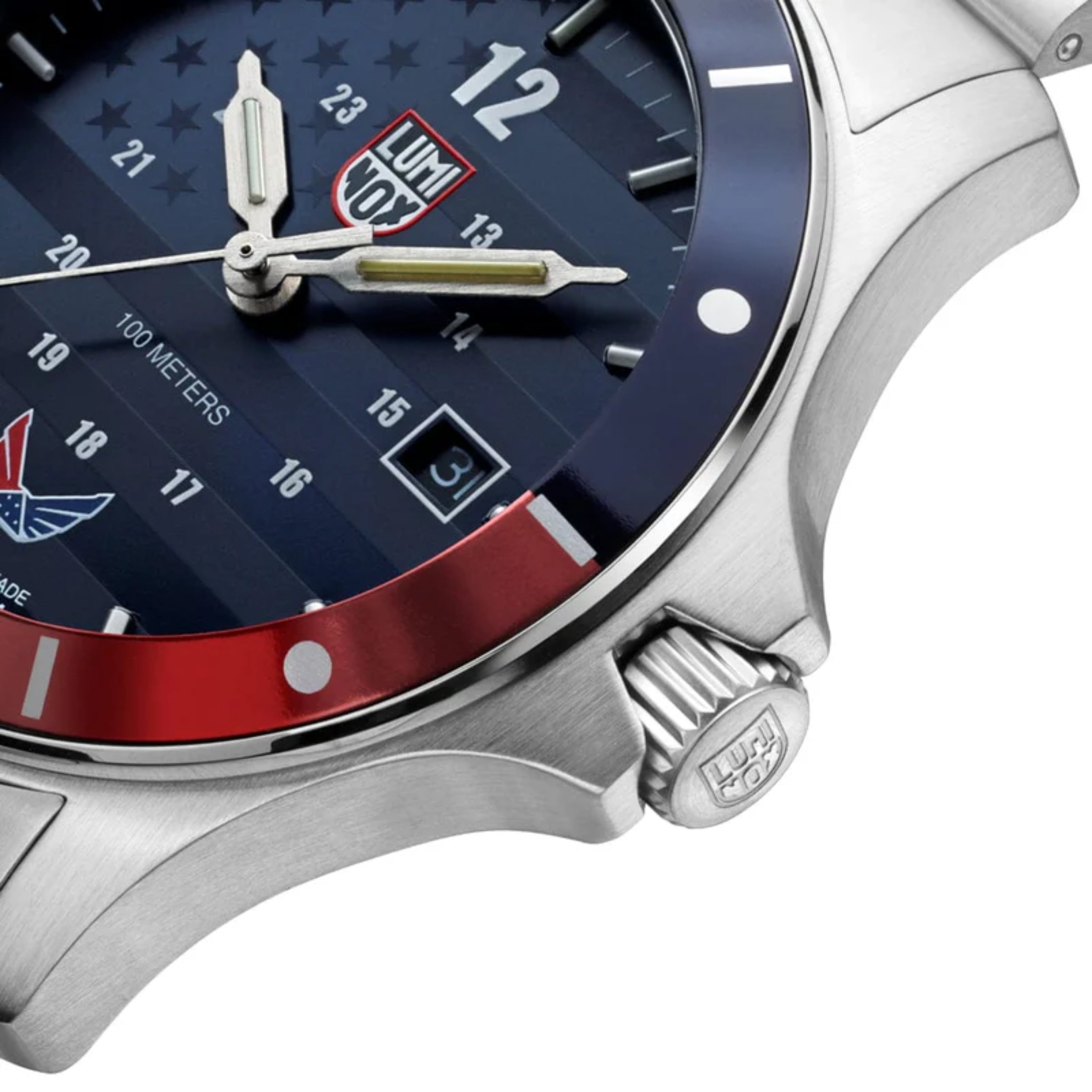 Luminox VOLITION AMERICA 'Minuteman' Dress 42 mm Blue Dial Men's Watch XS.0914.VOL