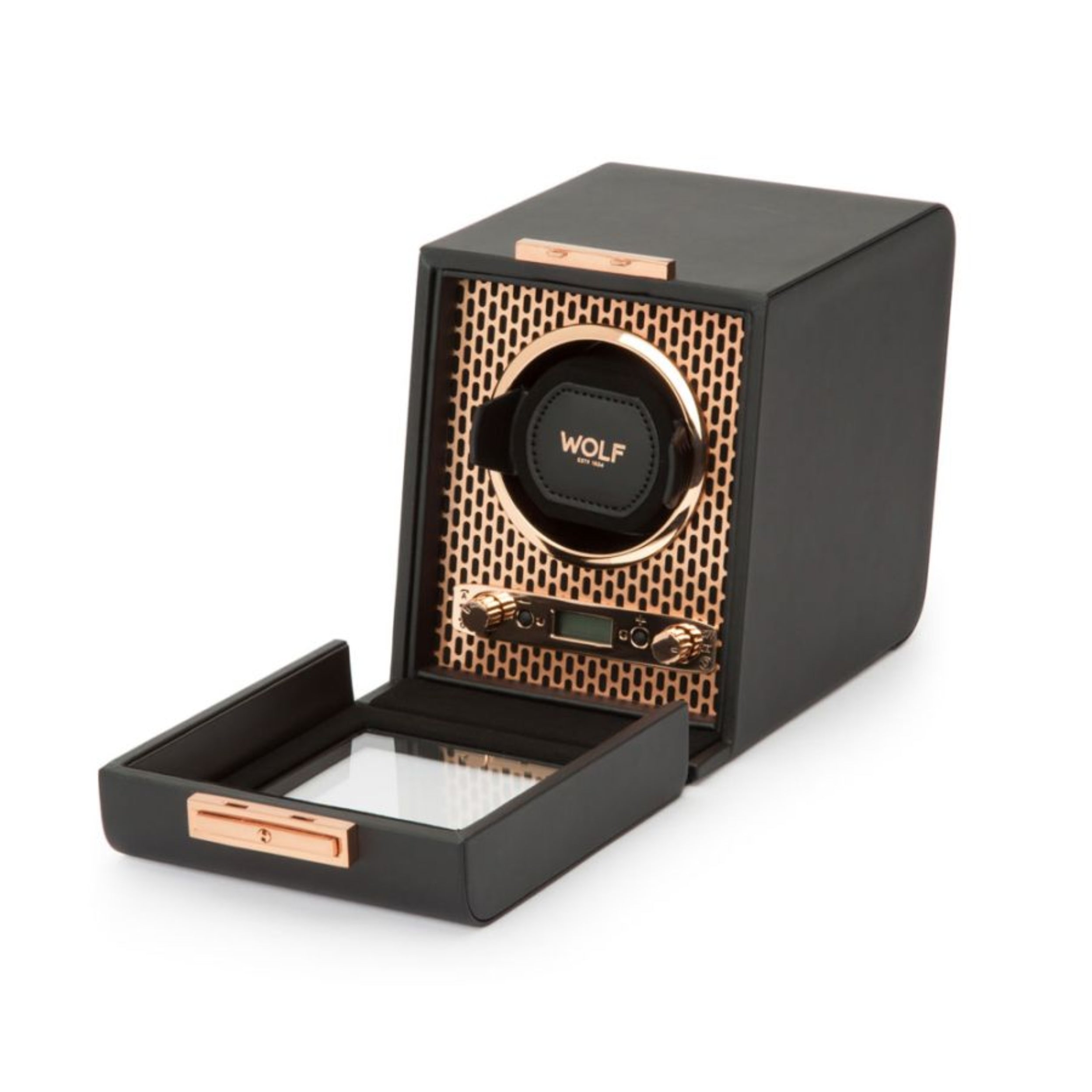 Wolf Axis Single Copper Vegan Leather Watch Winder 469116