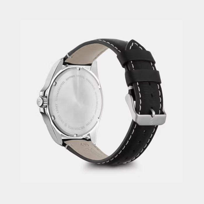 Victorinox Fieldforce Matt Black Dial With Leather Strap Men's Watch 241846